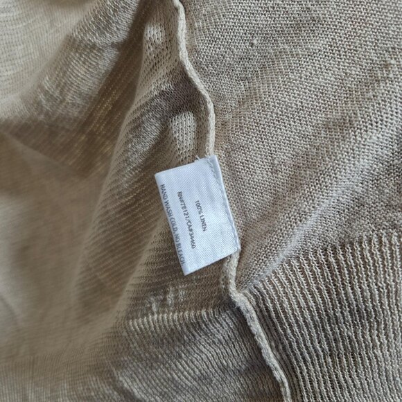 Eileen Fisher Womens Cardigan Sweater Size M 100% Linen Duster Lightweight Open - Picture 5 of 6